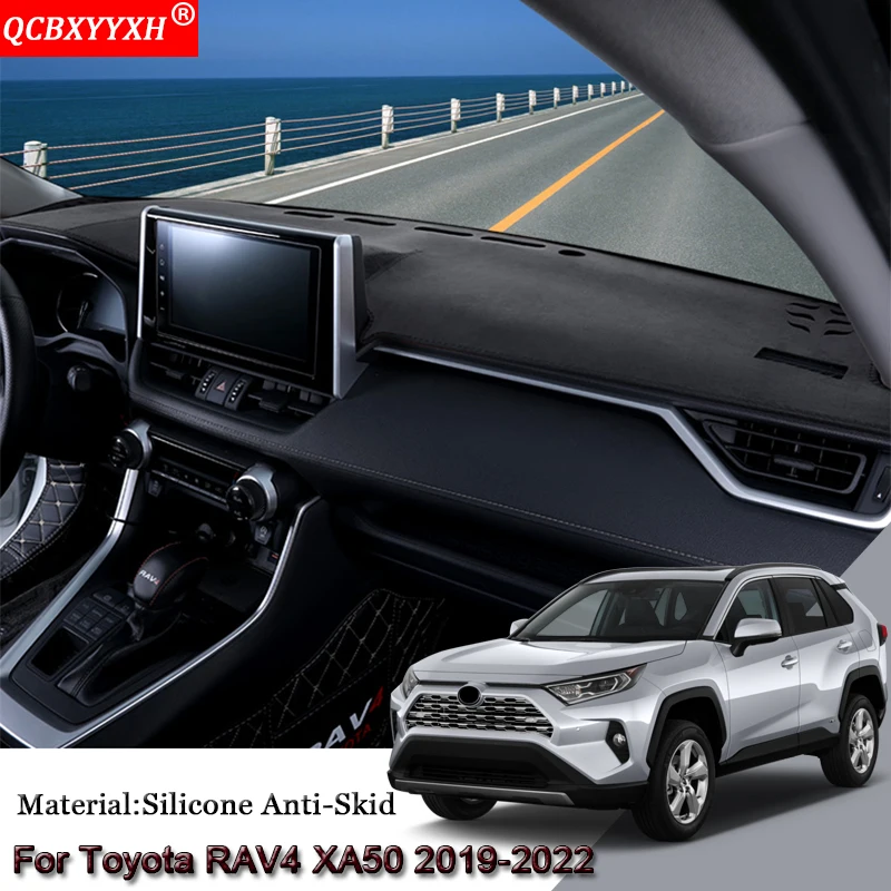 

Защитный коврик для приборной панели для стайлинга автомобиля, затеняющая подушка, розовый коврик для коврика, крышка, внутренние аксессуары для Toyota RAV4 XA50 2019-2022