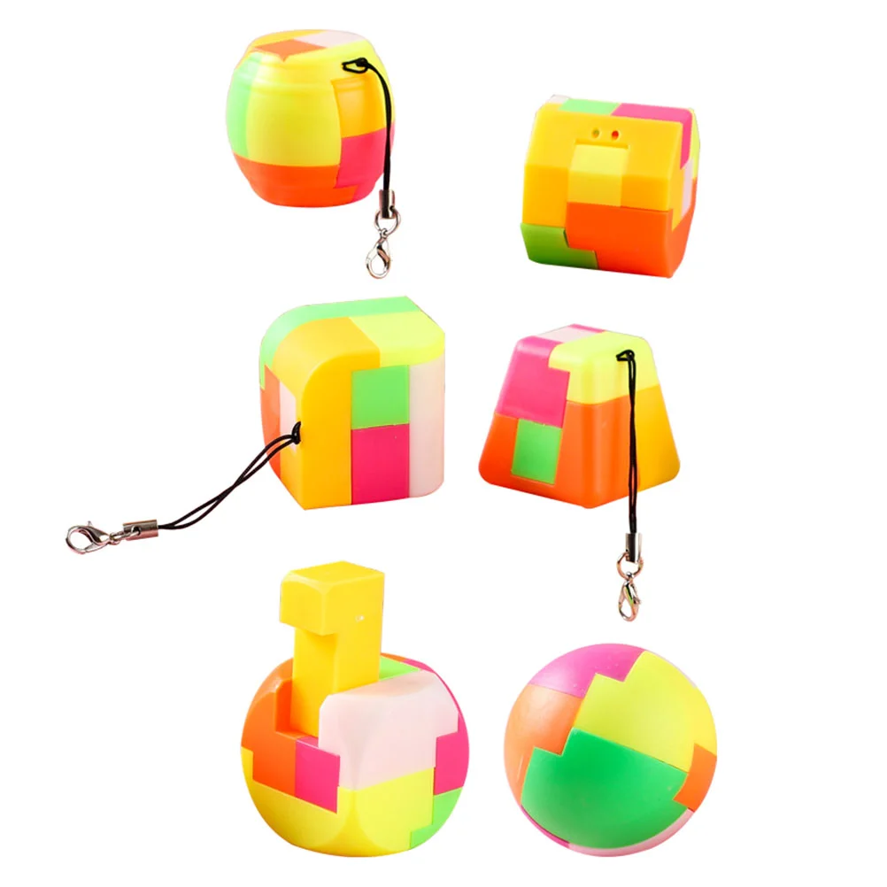 6pcs Baby Building Block Toys Cognition Playthings Children Education Toys (Colorful)