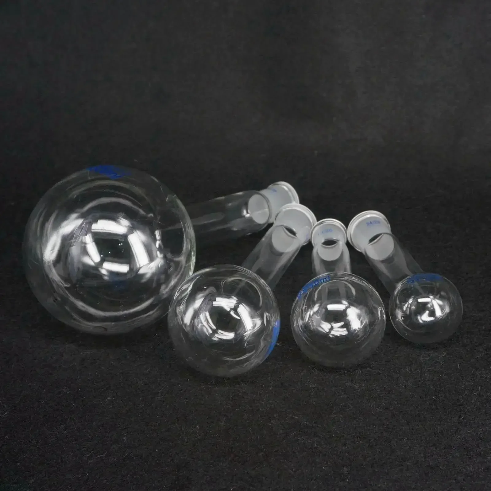 25ml 50ml 19/26 24/29 Joint Lab Borosilicate Glass Flask Long Neck Round Bottom