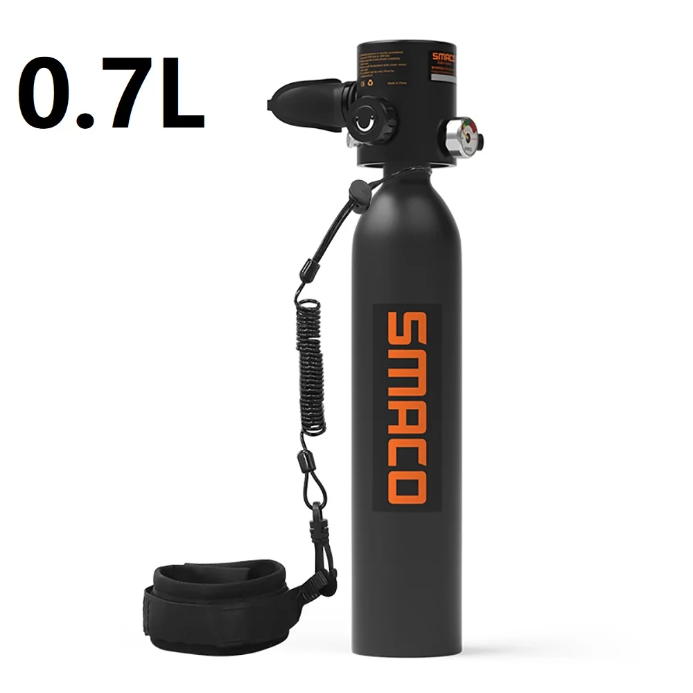 

SMACO-0.7L Mini Scuba Diving Tank Portable Diving Cylinder Underwater Breath Device Oxygen Tank