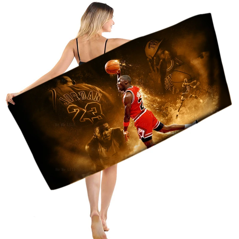 

Sports Themed Backgrounds Former Greatest American Basketball Player Of All Time Quick Drying Towel By Ho Me Lili Fit Daily Use