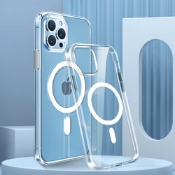 Crystal - Clear Magnetic Case with Magsafe Compatibility and Wireless Charging for iPhone 18 Pro Max (Transparent)