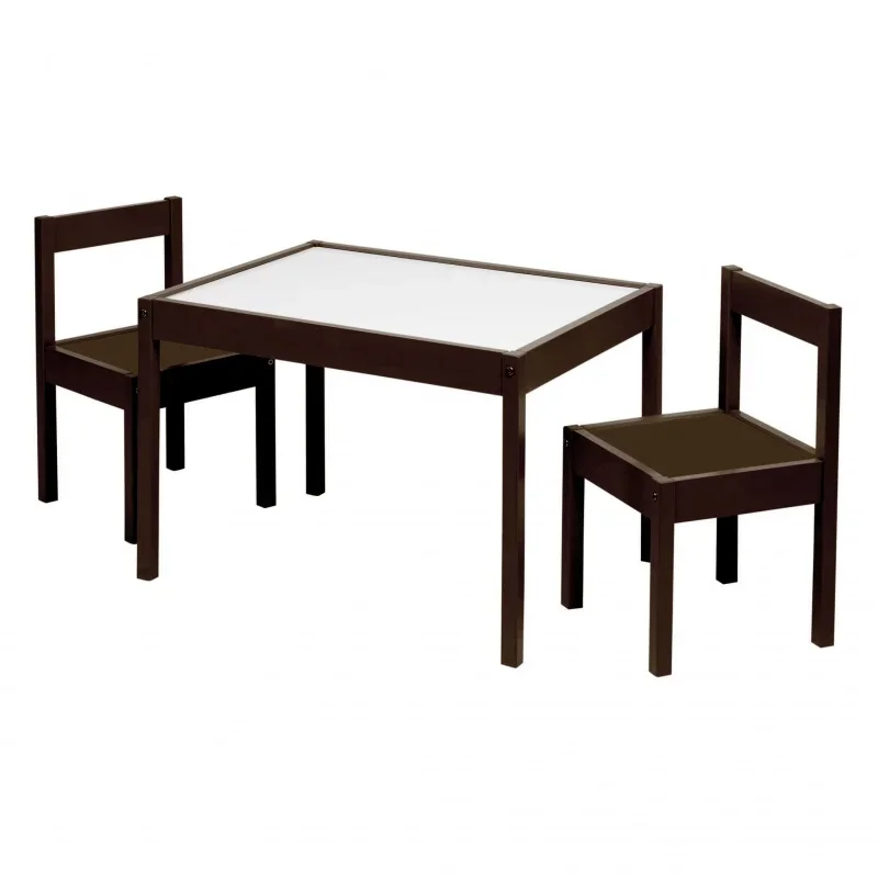 

Your Zone Child 3-Piece Table and Chairs Set, in Espresso Age Group 1 to 5 Years Old.