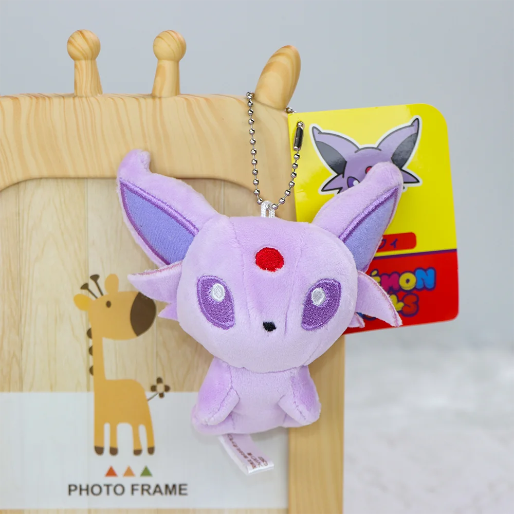 Pokemon Plüsch Anhänger Puppen Eevee Vaporeon Umbreon Jolteon Sylveon Flareon Kleiner Schlüsselanhänger Rucksack Dekorationen Stofftiere Geschenk – Detail 7
