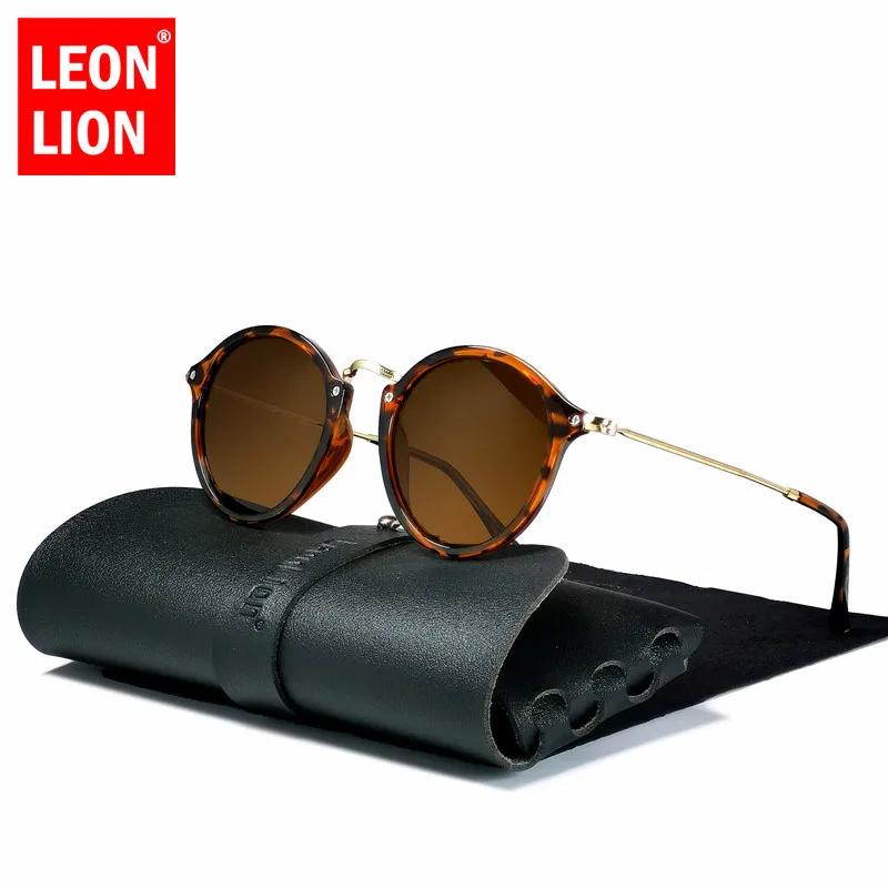 LeonLion 2023 Round Retro Sunglasses Men Brand Designer Eyewear For Men/Women Vintage Glasses Men Luxury Oculos De Sol Feminino