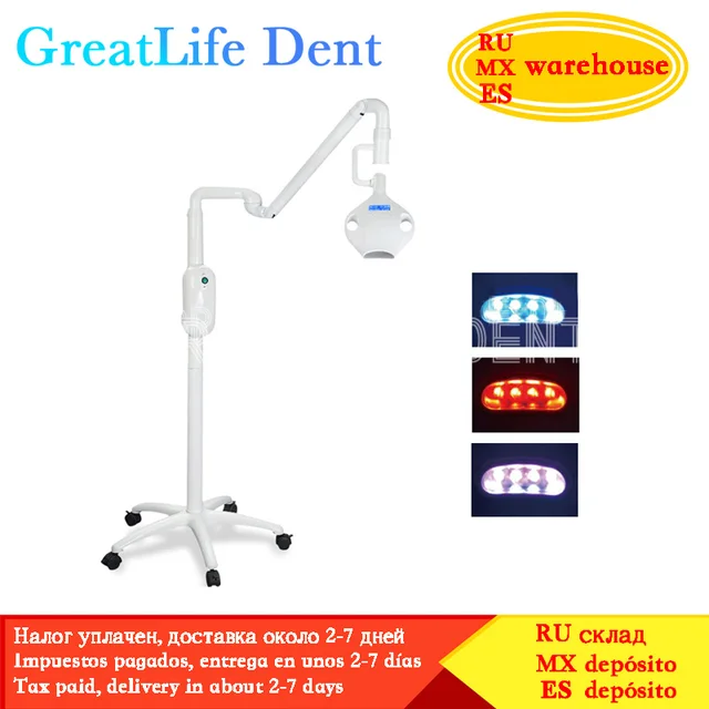 GreatLife Dent 40W 8 LED Bulbs Teeth Whitening Bleaching Teeth Whitening Light Lamp Dental Professional Tooth White Lamp
