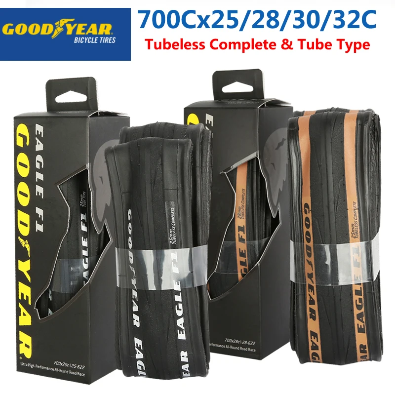 Goodyear Eagle F1 Tubeless Tube Tyre 700x25C/28C/30C/32C