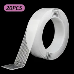 Ultra - Strong Transparent Double - Sided Nano Adhesive Tape - Removable, Waterproof, Heavy - Duty Sticky Strip (20pcs)
