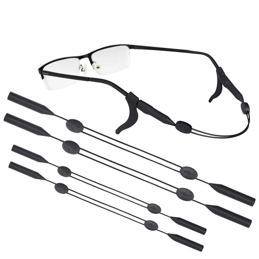 

Adjustable Silicone Eyeglasses Chains Strap Sports Eye Glasses Scalable Rope Neck Cord Lanyard Eyewear Accessories