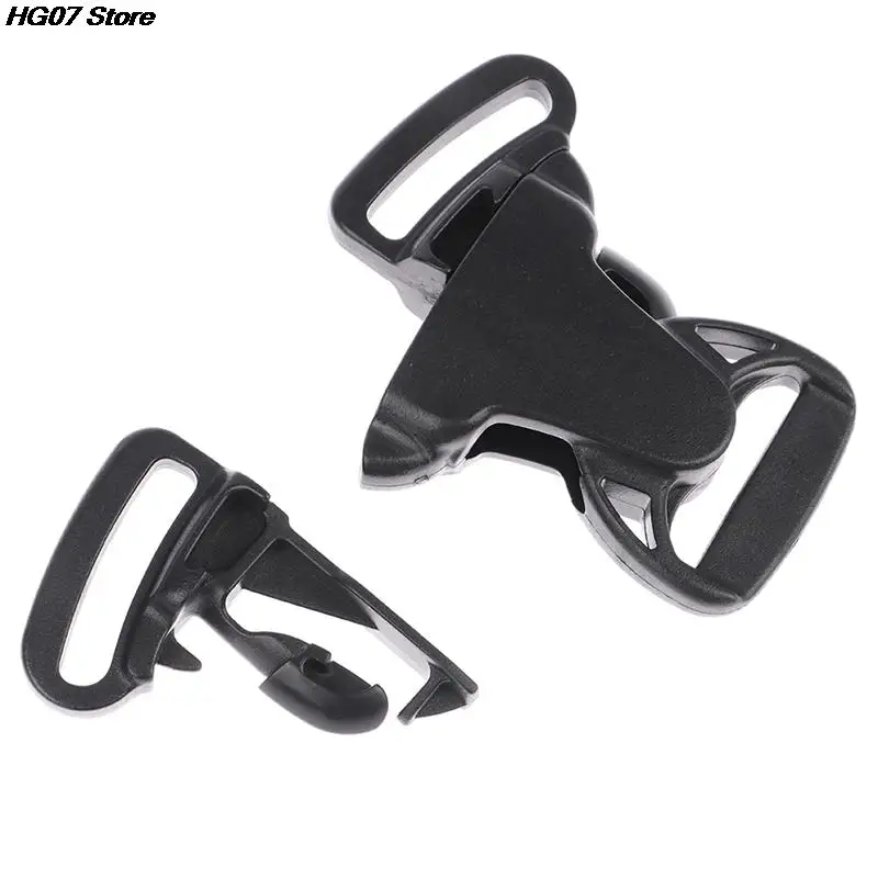 8 Fibbie Scorrevoli Metalliche 25mm - Tri Glide Per Cinturini, Borse E Abiti, Nero