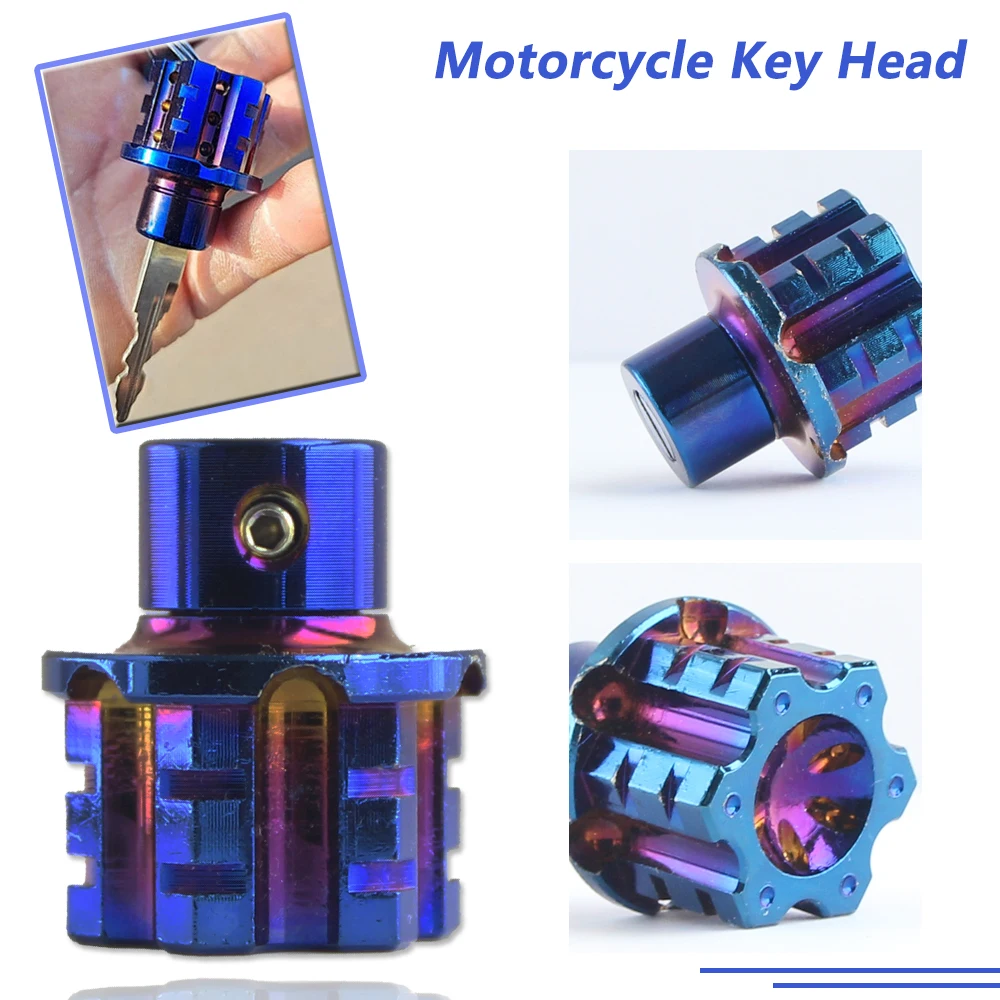 High Quality Aluminum Alloy Motorcycle Keychain Motor Cnc Key Bit Pentagonal Hexagon Keys Head Decorative Ring