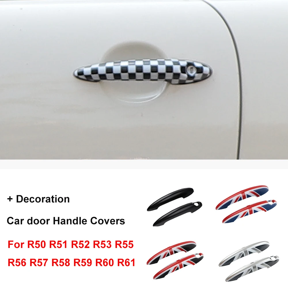 Union Jack Door Handle Cover Sticker For MINI Cooper S JCW R50 R52 R53
