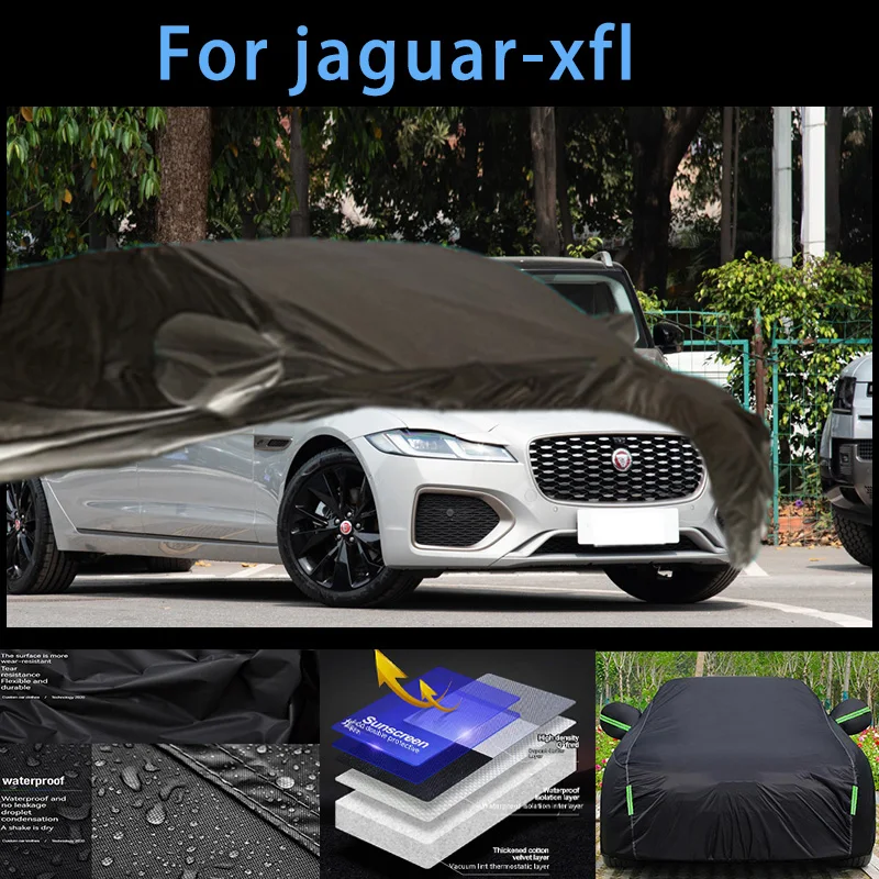 

For jaguar-xfl Outdoor Protection Full Car Covers Snow Cover Sunshade Waterproof Dustproof Exterior Car accessories