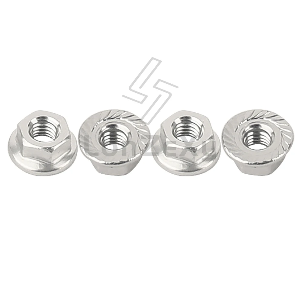 4/10p CNC Aluminum Alloy Flange Lock Nut M4 Multicolor for 1/10 1/14 RC Car Truck Crawler Drift TRX4 SCX10 SCANIA Universal Part