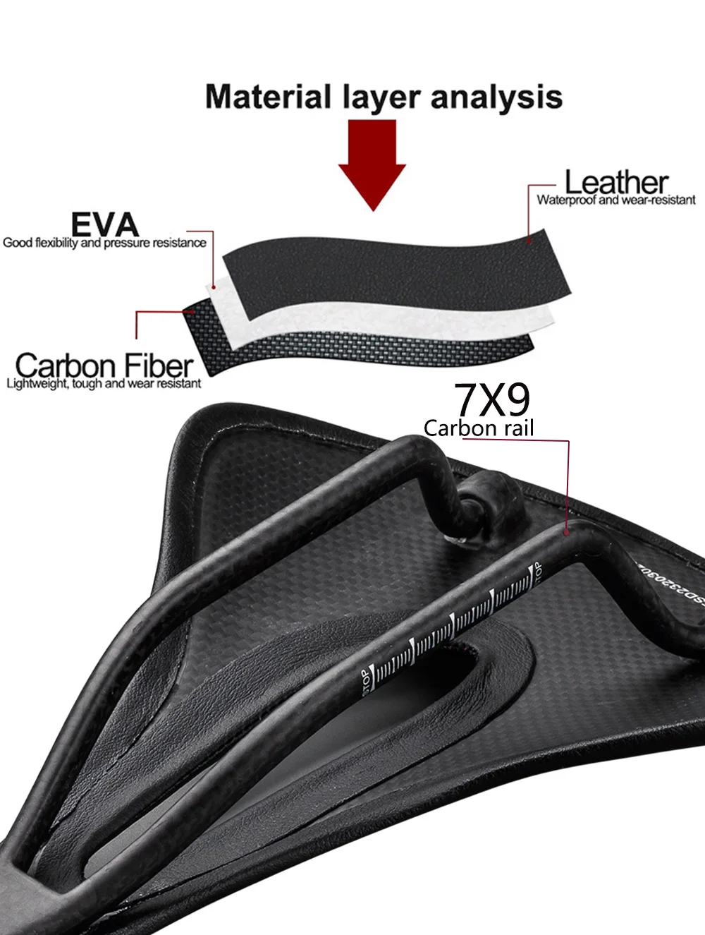 Super Light Carbon Bike Saddle 2