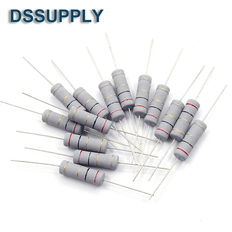 

20PCS 5W CARBON FILM RESISTOR 5% 1R ~ 1M 2.2R 10R 22R 47R 51R 100R 150R 470R 1K 4.7K 10K 47K 10 22 47 51 100 150 OHM RESISTANCE