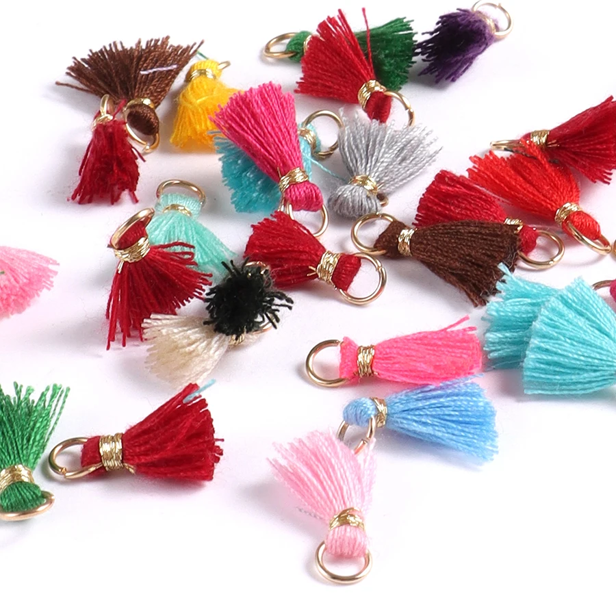Tiny Tri Layered Keychain Tassels 30pcs Mini Tassel for Craft Jewelry Making Tassel for Earring Bookmark keychain tassels jewelry accessories