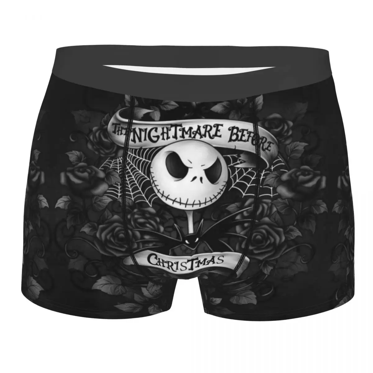 

The Nightmare Before Christmas Boxer Shorts For Men Halloween Skull Jack Skeleton Underwear Panties Briefs Stretch Underpants