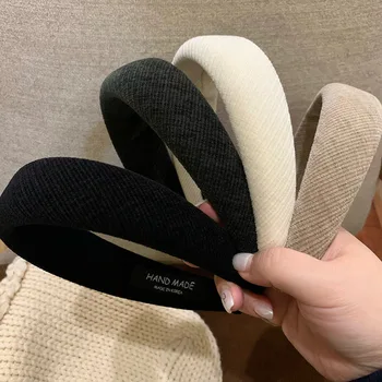 Retro Wide Corduroy Hairband 1