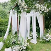 3/6m Wedding Arch Drape Fabric Sheer Chiffon Tulle Curtain For Banquet Birthday Party Backdrop Wedding Chair Sashes Decor Yarn 3
