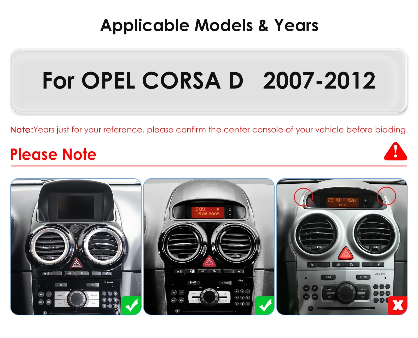 Hizpo13.1'' 2K Bildschirm Drahtlose Carplay Android Auto für Opel Corsa D 2007-2012 Auto Infotainment Multimedia Player GPS DSP Stereo – Detail 2