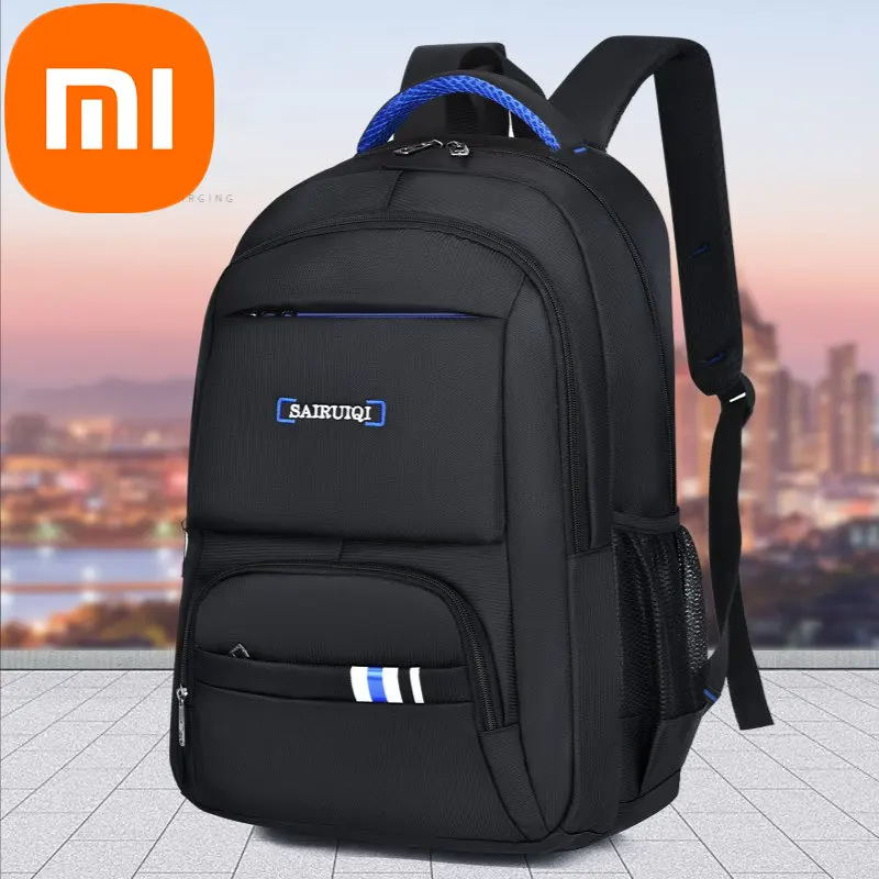 

Мужской деловой рюкзак Xiaomi, простой уличный ранец для поездок с компьютером, вместительная школьная сумка
