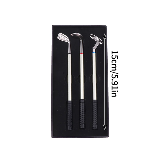 Golf Pen Set Mini Desktop Golf Ball Pen Gift Includes Putting