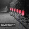 5 Pcs Solar Pathway Lights Solar Driveway Markers Driveway Lights Landscape Driveway Reflectors for Snow Road Outdoor Yard 1