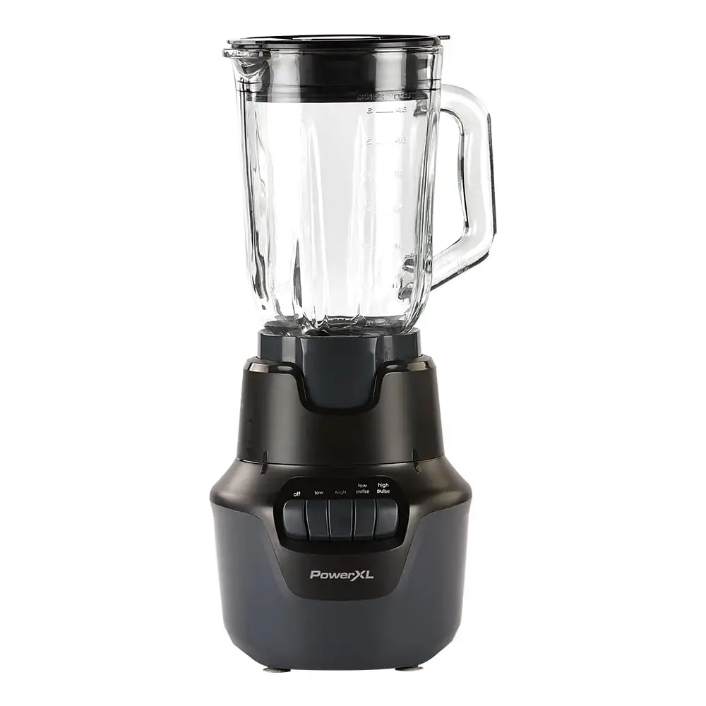 

PowerXL™ Boost Blender Plus™ 4 Speed, 800 Watts 48-oz Glass Jar Black Juice Blender Liquidificador