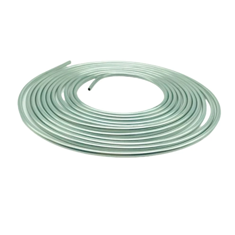 Brake Pipe Hose 3/16" 1/4" 5/16" OD x 25ft 7.62m Silver Plated Zinc Car Brake Line Hose Roll Tube Coil Corrosion Proofing