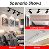 Full Set Led Track Lighting Fixture COB Bedroom Store Spotlight Lustre Home Decor Track Lamp Commodity Hop Ceiling Rail Light 6