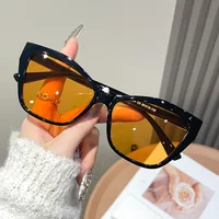 Lunettes de soleil œil de chat de couleur contrastée, monture de lunettes pour femmes, personnalité polyvalente, mode, nuances tendance, UV400, nouvelle collection 2025 2