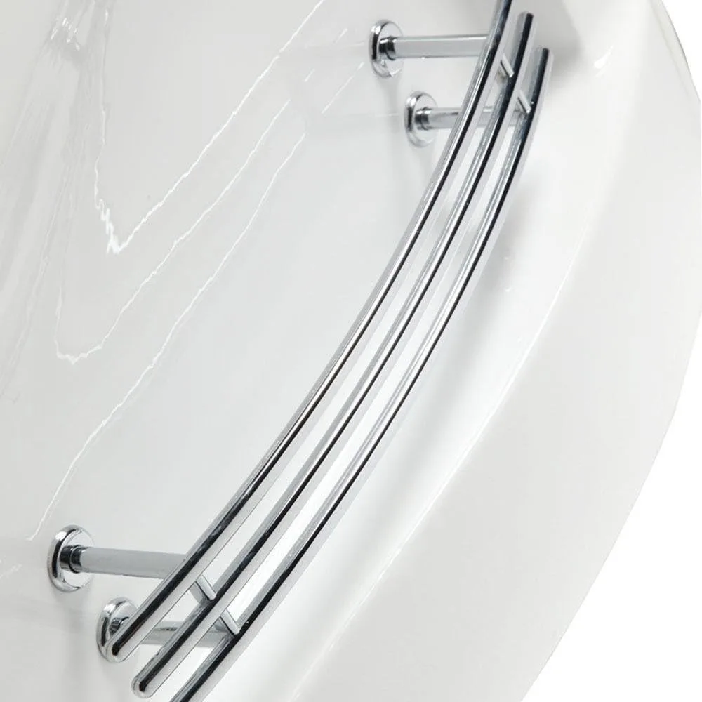 Corner Whirlpool Bathtub, Triangular Glass Spa Pool, 59 Inches Long X 59 Inches Wide X 25 Inches High Bathtubs & Whirlpools 3