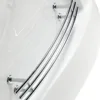 Corner Whirlpool Bathtub, Triangular Glass Spa Pool, 59 Inches Long X 59 Inches Wide X 25 Inches High Bathtubs & Whirlpools 3
