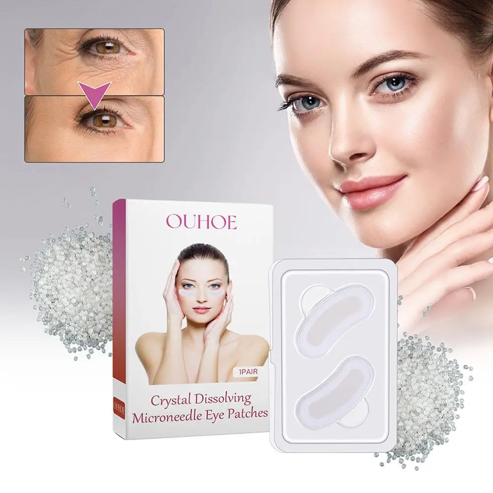 

1 PAIR Micro-needle Under Eye Patch for Wrinkles Fine Lines Removal Dark Circle Puffiness Eye Pads Hyaluronic Acid Eye Mask T4P9