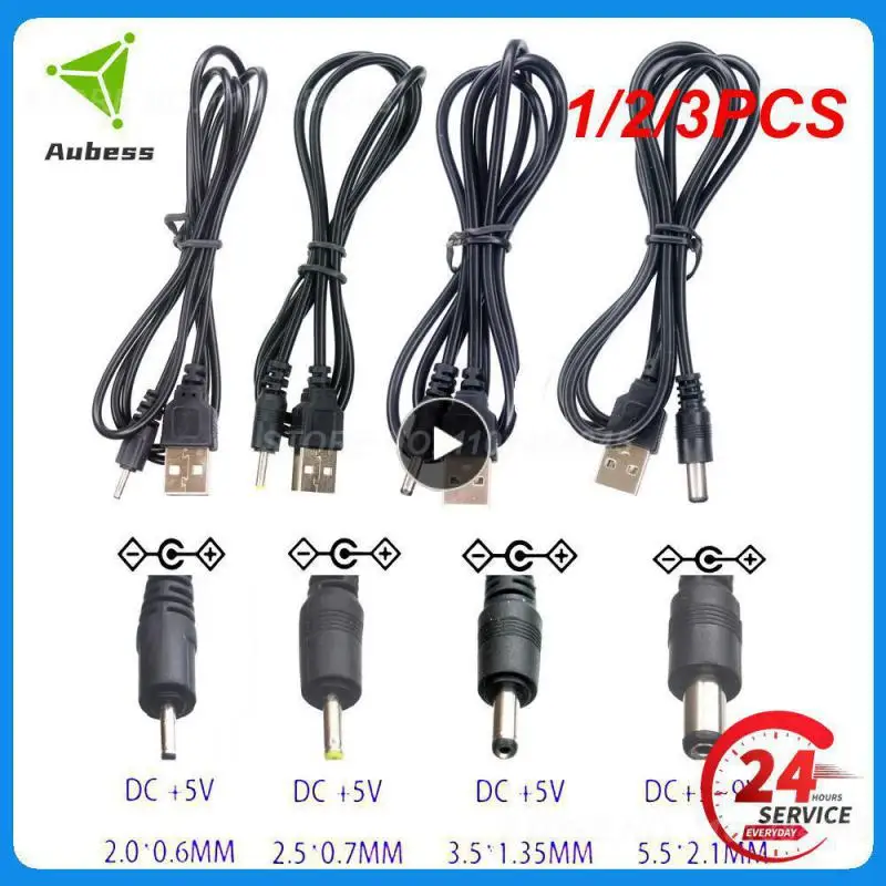

1/2/3 шт. порт к 2,0 2,5 3,5 5V DC Цилиндрический разъем кабеля питания 4,0 5,5