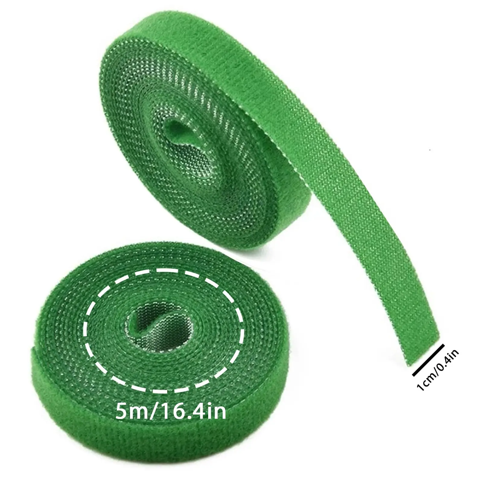 Plant Ties 5M Nylon Reusable Plant Hook Loop Ties Green Fastener Tape Bamboo Cane Wrap Support Home Garden Accessories