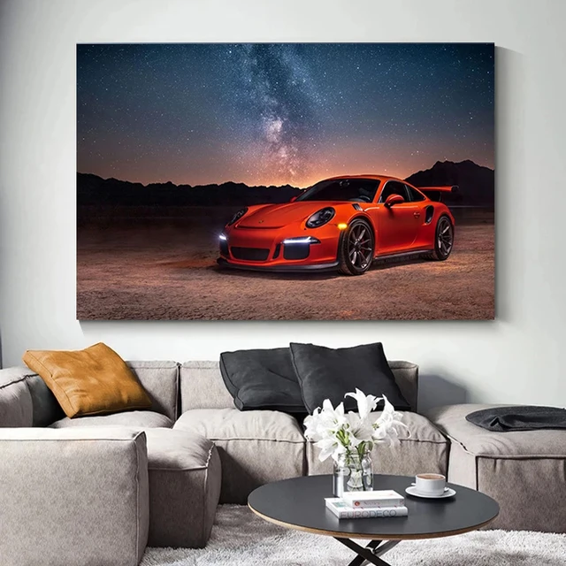 Porsche 911 GT3 RS ポルシェ キャンバスアート 絵画 Amazon.com: Poster Porsche 911 GT3 RS Red Canvas Print Wall Art