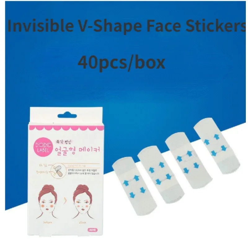 

40/70 Pcs Invisible V-Shape Thin Face Stickers Waterproof Facial Lifting Tighten Sticker Double Chin Wrinkle Lift Makeup Tape