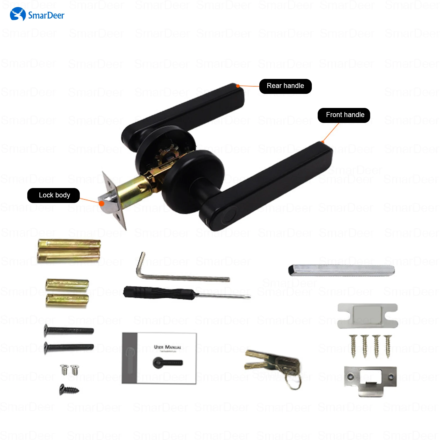 قفل الباب الإلكتروني SmarDeer لقفل Tuya الذكي قفل...