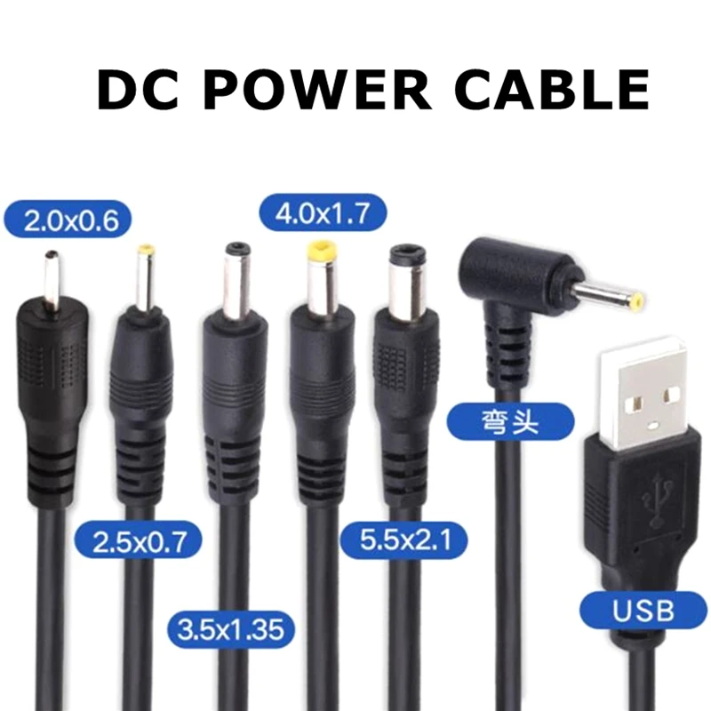 1 м 5 в постоянного тока кабель питания USB к DC 5x2 мм штекер зарядного шнура 4 0x1 7 3 5x1 35