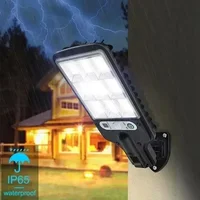 Puissante LED solaire extérieure LED cour applique murale Rechargeable corps humain Induction jardin terrasse porte de Garage éclairage public 5