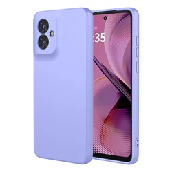 Ultra-Soft Flexible Liquid Silicone Protective Phone Case Cover for Moto G75 5G (PURPLE)