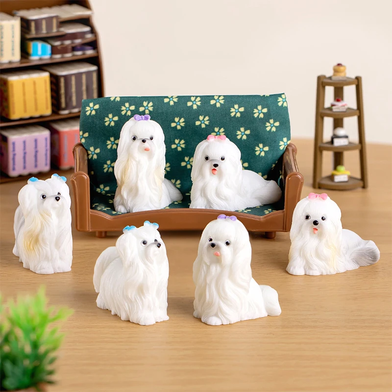 

Миниатюрные фигурки, милая полимерная собака, миниатюрные Ландшафтные украшения для современного дома, украшение для офисного стола, ландшафтное украшение