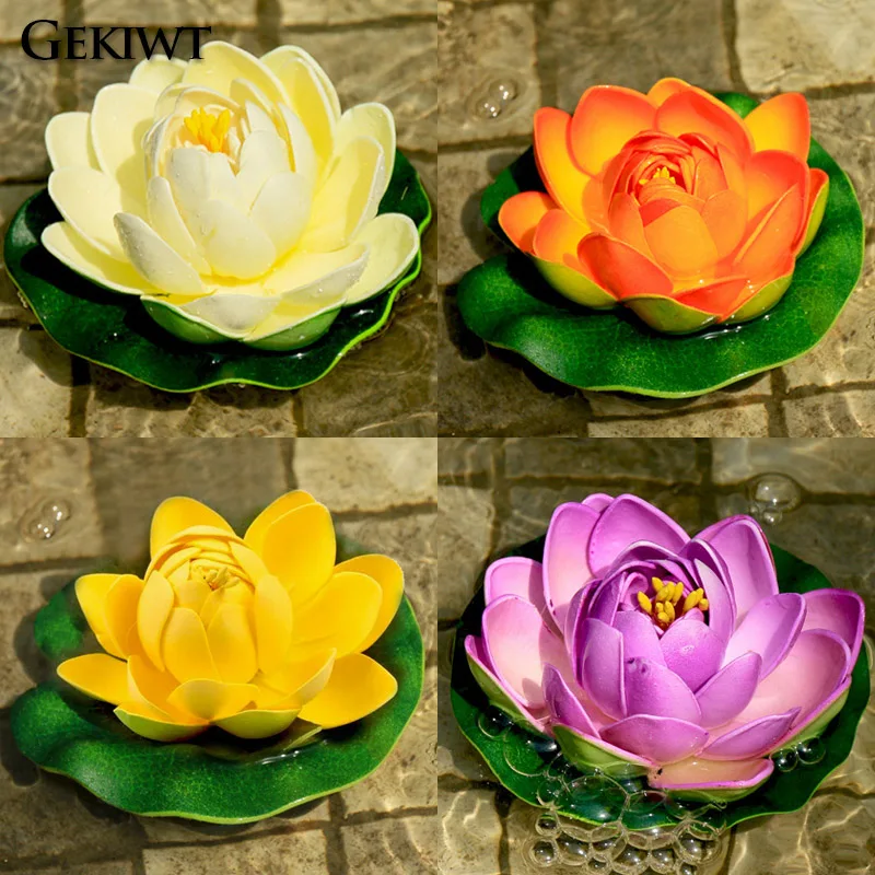 Elegant Floating Artificial Lotus Flowers - Decorative Water Lilies