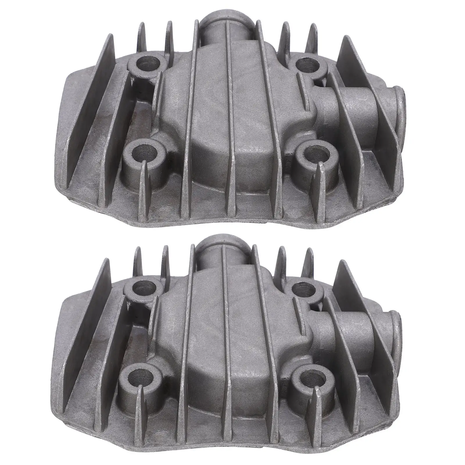 2Pcs Small Aluminum Air Cylinder Head Cooling Parts 48mmx62mm for Compressor