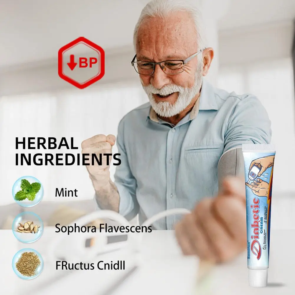 20G Diabetic Cream Treatment Medicine Stabilizes Blood Sugar High Blood Glucose Hypoglycemic Repair Ointment Health Care