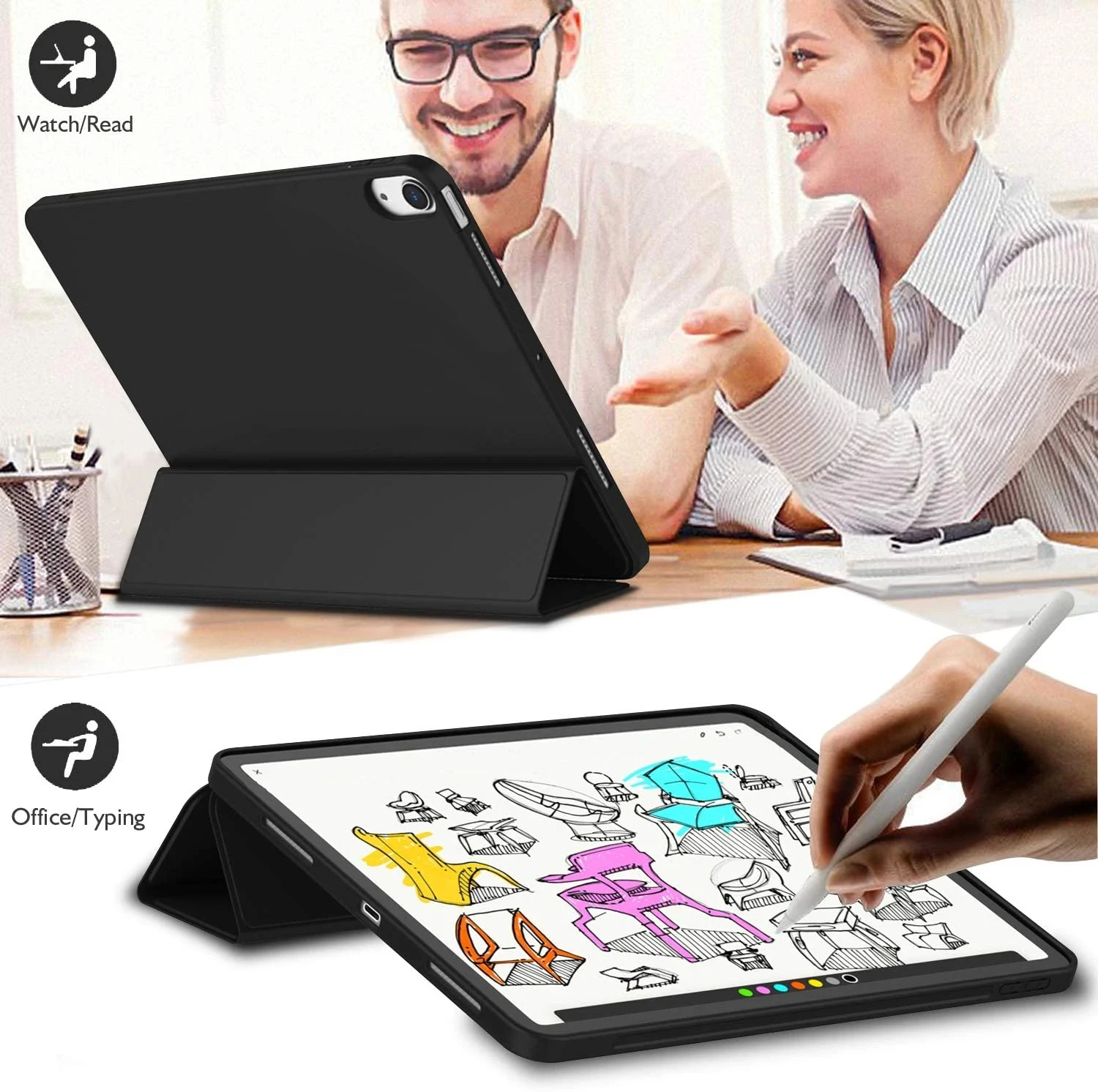 Magnetic Smart pu Stand Case para Lenovo Capa para Lenovo Xiaoxin Pad 2023 Tb128fu 10.6 in Tb-125fu 2023 - Imagem 2