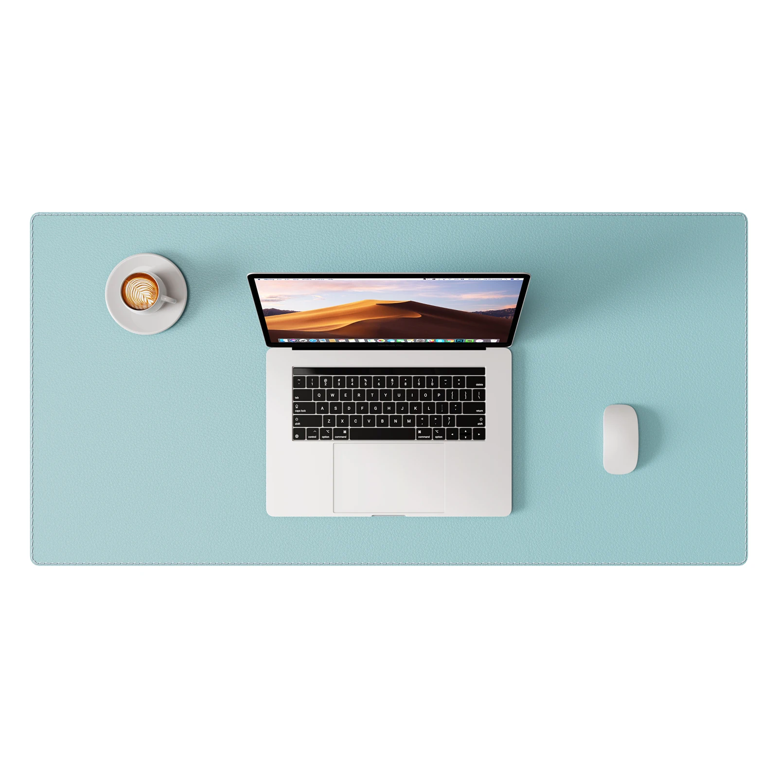 Premium PU Leather Desk Blotter: Non-Slip, Stitched Edges, Multi-Functional Desk Pad for Home, Office, or School