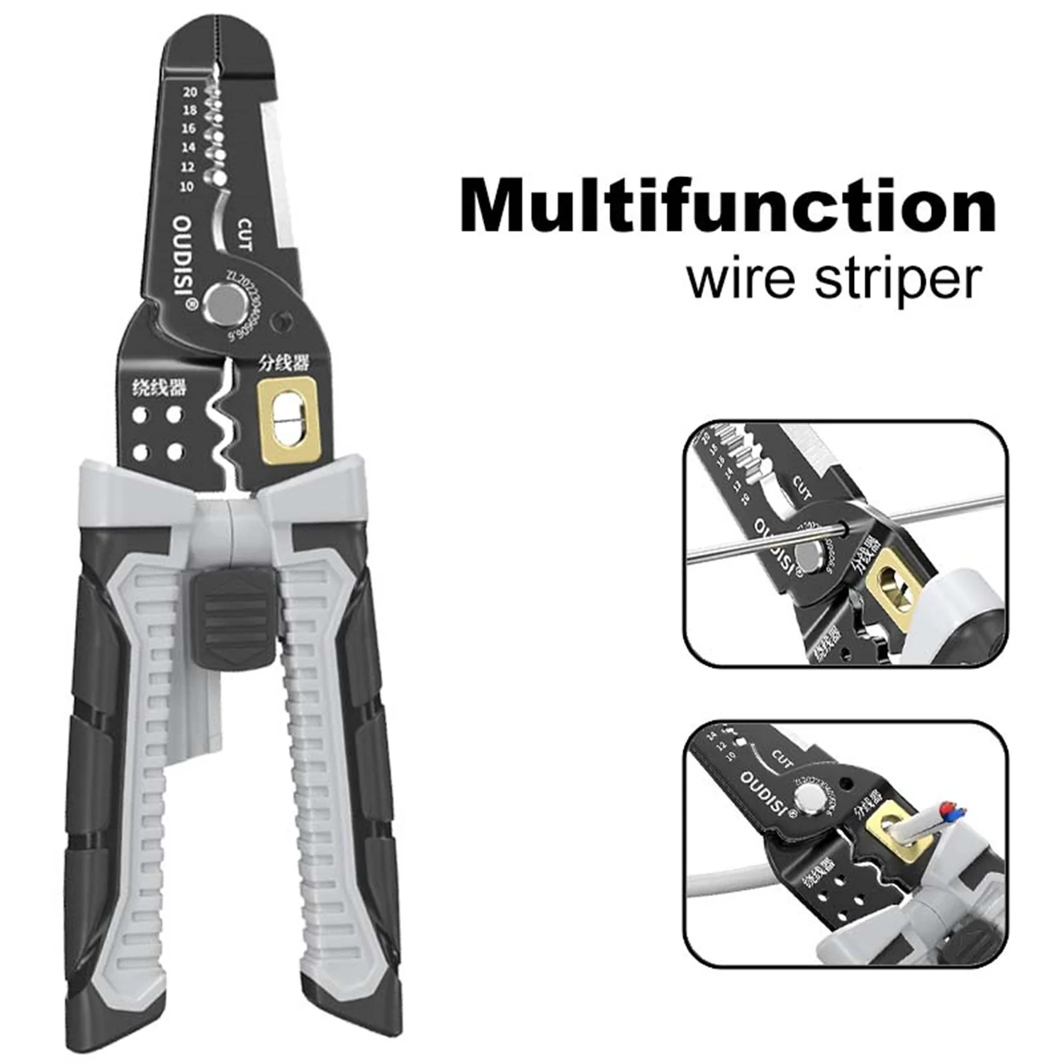 

NJBLZQ Wire Stripper Pulling Plier Wire Cutter Multifunction Repairing Scissors Electrical Stripping Crimping Plier Hand Tool